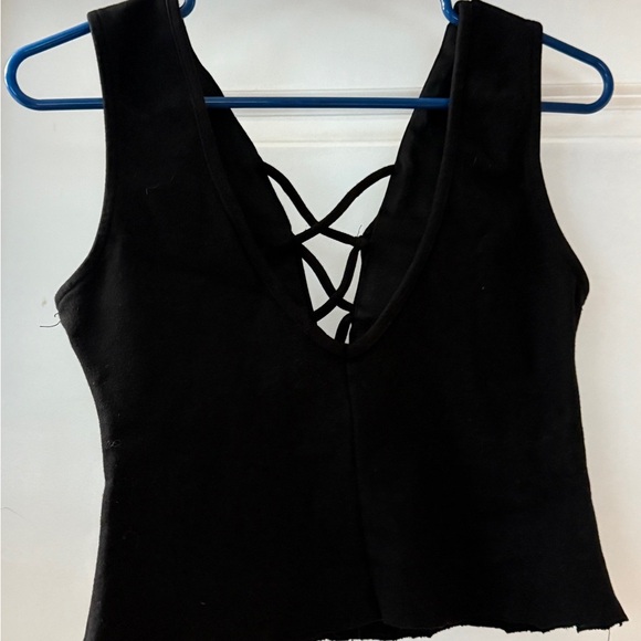 Iris Sz M Women’s Punk Black Sleeveless Top - Picture 3 of 12